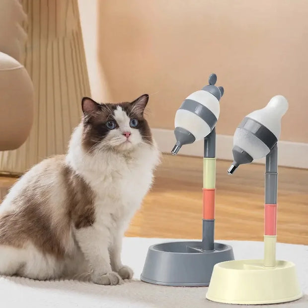 New Pet Height-adjustable Water Dispenser Dog Drinking Pot Cat Hanging Water Fountain Licking not Wet Mouth and Chin