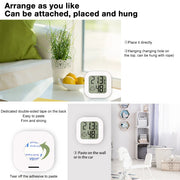 Electronic Digital Thermometer Hygrometer Indoor Room Temperature Humidity Meter Sensor Gauge For Home Use