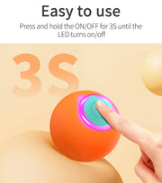 ROJECO Cat Toys Smart Interactive Cat Bouncing Ball Automatic Rolling Ball Training Self-moving Electric Toy Dog Pet Accessories