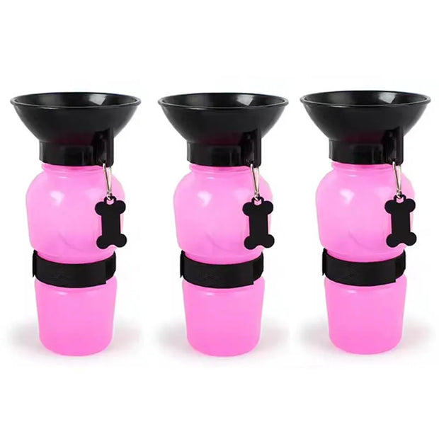 500ml Squeeze-Type Outdoor Portable Pet Dog Water Bottle Large Dog Travel Water Cup Drinking Bowl Suitable for Dogs and Cats