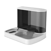 2 in 1 Pet Automatic Feeder Dry Food Storage Container Large Plastic Visible Pet Water Fountain Automatic Pet Food Dispenser
