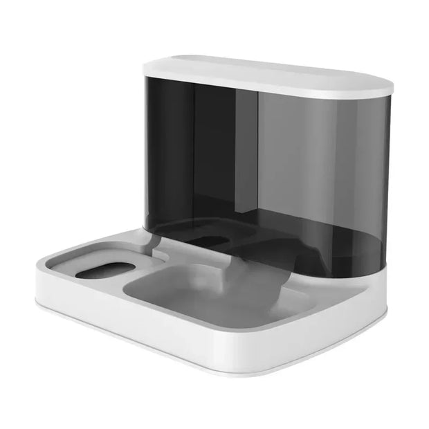 2 in 1 Pet Automatic Feeder Dry Food Storage Container Large Plastic Visible Pet Water Fountain Automatic Pet Food Dispenser