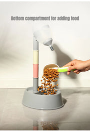 New Pet Height-adjustable Water Dispenser Dog Drinking Pot Cat Hanging Water Fountain Licking not Wet Mouth and Chin