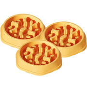 PP material dog and cat slow food bowl non-slip pet feeding bowl small dog large dog food bowl cat bowl anti-choking bowl