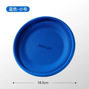 Dog Training Soft Frisbee Toy For Small Medium Large Breed Outdoor Play Tug Of War Interactive Fetch Flying Disc