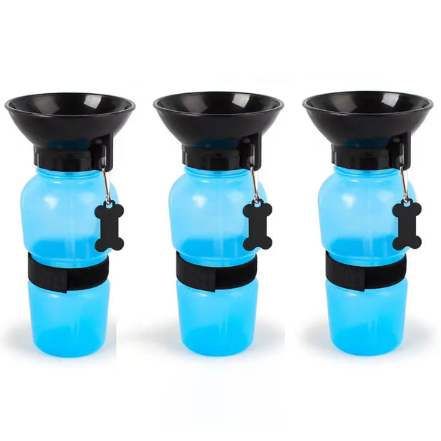 500ml Squeeze-Type Outdoor Portable Pet Dog Water Bottle Large Dog Travel Water Cup Drinking Bowl Suitable for Dogs and Cats