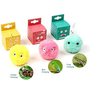 Wholesale Interactive Ball Smart Cat Toys Plush Electric Catnip Training Toy Kitten Touch Sounding Pet Product Squeak Toy Ball