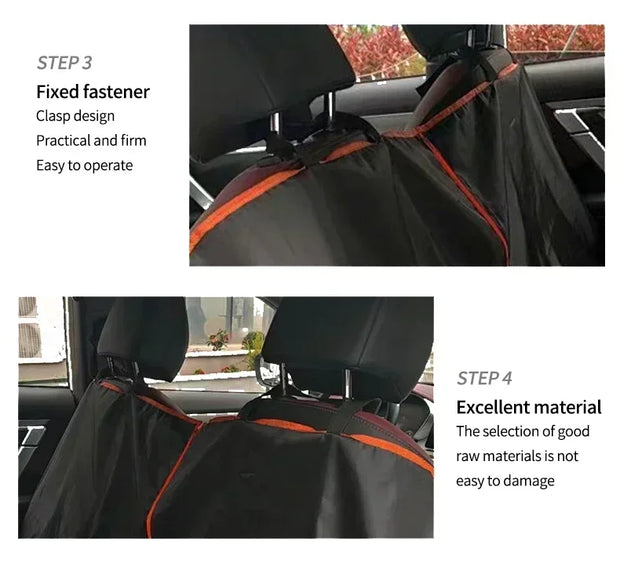 Premium Oxford Cloth Dog Car Seat Cover Durable Waterproof Scratchproof Pet Hammock Cushion Protector for Cars Trucks SUVs