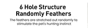 ROJECO 2 in 1 Smart Cat Toys Automatic Feather Fun Ball Toy Set For Cat Dog 5 Modes Electronic Interactive Pet Toy Accessories