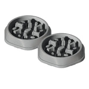 PP material dog and cat slow food bowl non-slip pet feeding bowl small dog large dog food bowl cat bowl anti-choking bowl