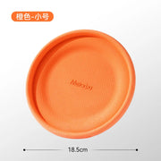 Dog Training Soft Frisbee Toy For Small Medium Large Breed Outdoor Play Tug Of War Interactive Fetch Flying Disc