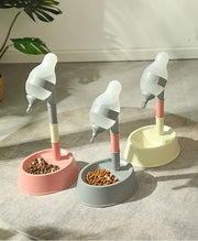 New Pet Height-adjustable Water Dispenser Dog Drinking Pot Cat Hanging Water Fountain Licking not Wet Mouth and Chin