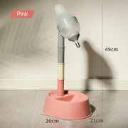 New Pet Height-adjustable Water Dispenser Dog Drinking Pot Cat Hanging Water Fountain Licking not Wet Mouth and Chin