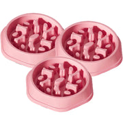PP material dog and cat slow food bowl non-slip pet feeding bowl small dog large dog food bowl cat bowl anti-choking bowl