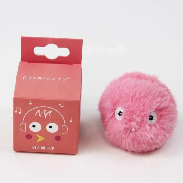 Wholesale Interactive Ball Smart Cat Toys Plush Electric Catnip Training Toy Kitten Touch Sounding Pet Product Squeak Toy Ball