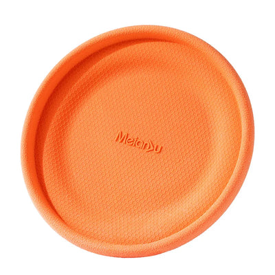 Dog Training Soft Frisbee Toy For Small Medium Large Breed Outdoor Play Tug Of War Interactive Fetch Flying Disc