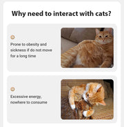 ROJECO Automatic Pet Toy Interactive Adjustable Electric Cat Laser Toy Indoor Smart Teasing Laser Cat Toy For Kitty Dog Supplies
