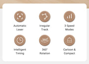 ROJECO Automatic Pet Toy Interactive Adjustable Electric Cat Laser Toy Indoor Smart Teasing Laser Cat Toy For Kitty Dog Supplies