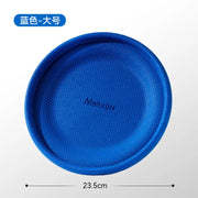 Dog Training Soft Frisbee Toy For Small Medium Large Breed Outdoor Play Tug Of War Interactive Fetch Flying Disc