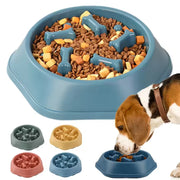 PP material dog and cat slow food bowl non-slip pet feeding bowl small dog large dog food bowl cat bowl anti-choking bowl