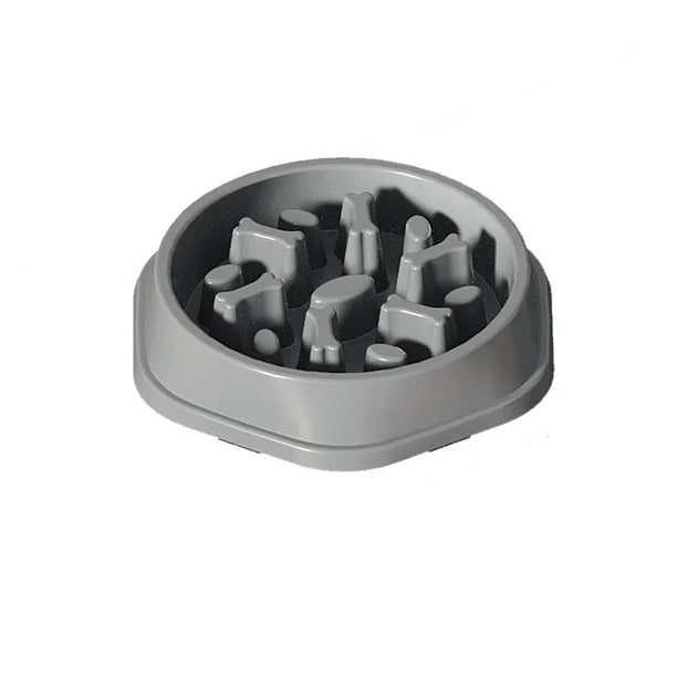 PP material dog and cat slow food bowl non-slip pet feeding bowl small dog large dog food bowl cat bowl anti-choking bowl