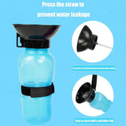 500ml Squeeze-Type Outdoor Portable Pet Dog Water Bottle Large Dog Travel Water Cup Drinking Bowl Suitable for Dogs and Cats