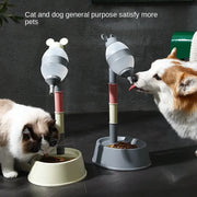 New Pet Height-adjustable Water Dispenser Dog Drinking Pot Cat Hanging Water Fountain Licking not Wet Mouth and Chin