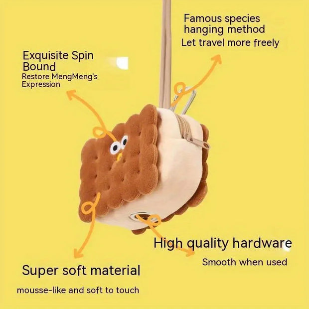 1pc Pet Poop Bag Cookie Shape Dog Cat Waste Bags Portable Dog Poop Dispenser Holder Pets Cleaning Products For Outdoor Pets