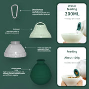 Outdoor Dog Water Bottle Portable Pet Silicone Dog Water Dispenser Outdoor Dog Walking Water Supply Cat Companion Cup