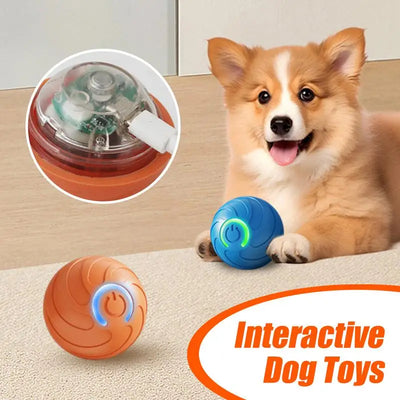 1PC Smart Dog Toy Ball Electronic Interactive Pet Toy Moving Ball USB Automatic Moving Bouncing For Puppy Kitten Birthday Gift