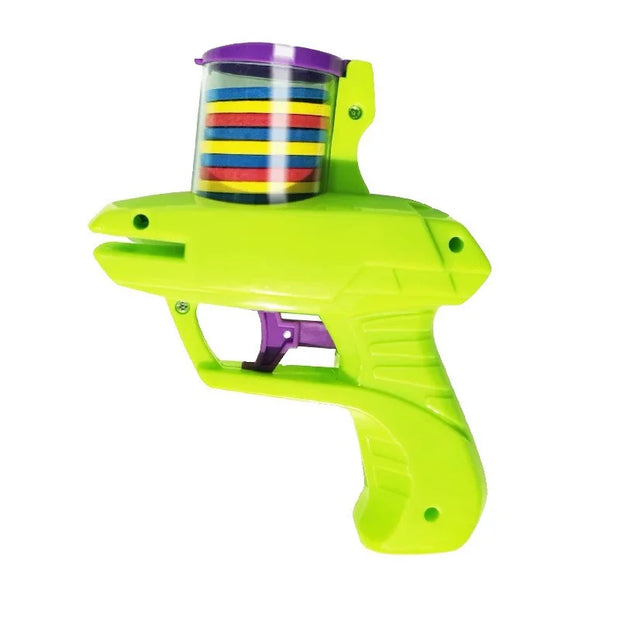 Carrot Frisbee Launcher Toy Chew Resistant Durable Dog Cat Interactive Fetch Game with 15pcs Reusable EVA Foam Pet Hunting Toy