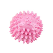 Dog Chew Toys for Cleaning Teeth Pink Soft Rubber Bone Funny Ball Interactive Donut Treat Set for Small Medium Dogs Pet Gifts