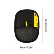 Upgrade Edition Large Pet Static Hair Removal Gloves - Black Polypropylene Cat Grooming Gloves with Yellow Accents