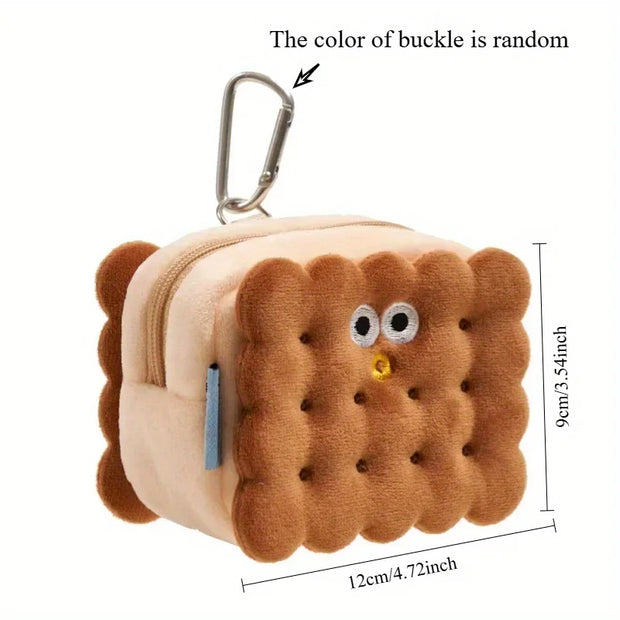 1pc Pet Poop Bag Cookie Shape Dog Cat Waste Bags Portable Dog Poop Dispenser Holder Pets Cleaning Products For Outdoor Pets