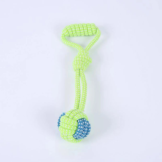4PCS Pet Supplies Bite-Resistant Cotton Rope Toy Cat And Dog Teeth Cleaning Knot Ball Toy Set