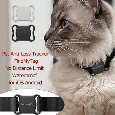 Mini Bluetooth Cat Dog GPS Tracker Anti Lost Waterproof GPS Locator Real-time Collars For Cats And Puppies Remote Global Locator