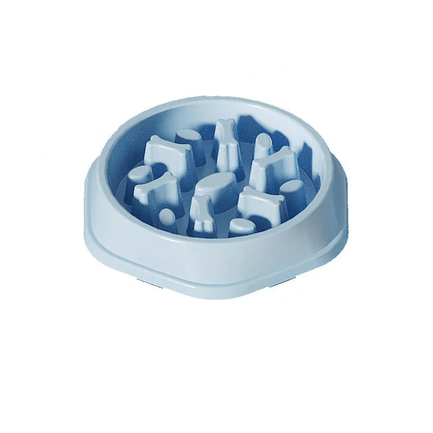 PP material dog and cat slow food bowl non-slip pet feeding bowl small dog large dog food bowl cat bowl anti-choking bowl