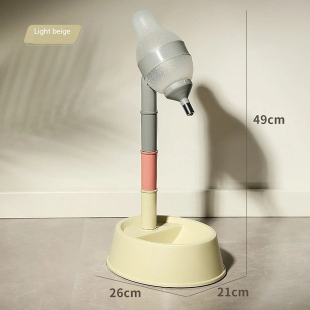 New Pet Height-adjustable Water Dispenser Dog Drinking Pot Cat Hanging Water Fountain Licking not Wet Mouth and Chin