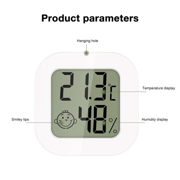 Electronic Digital Thermometer Hygrometer Indoor Room Temperature Humidity Meter Sensor Gauge For Home Use