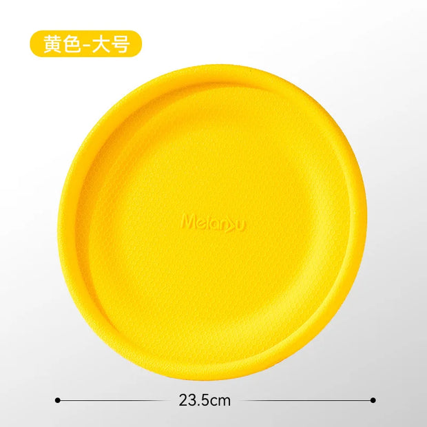 Dog Training Soft Frisbee Toy For Small Medium Large Breed Outdoor Play Tug Of War Interactive Fetch Flying Disc